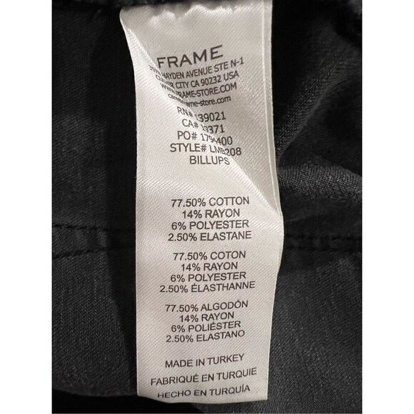 FRAME Womens Black Stretch Le Mini Boot Mid Rise Bootcut Denim Jeans Size 33 NWT - Picture 11 of 12